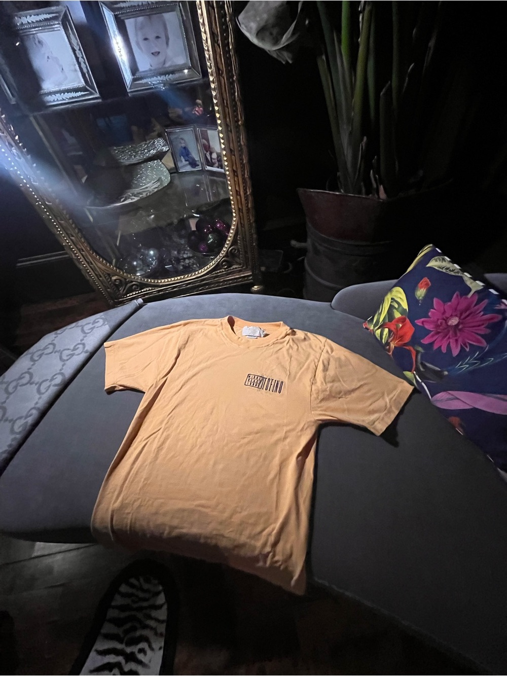 Denver Hayes Men’s Peach Crewneck T-Shirt